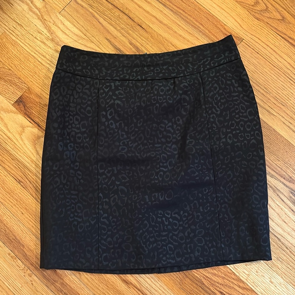 Black Cheetah print Mini skirt